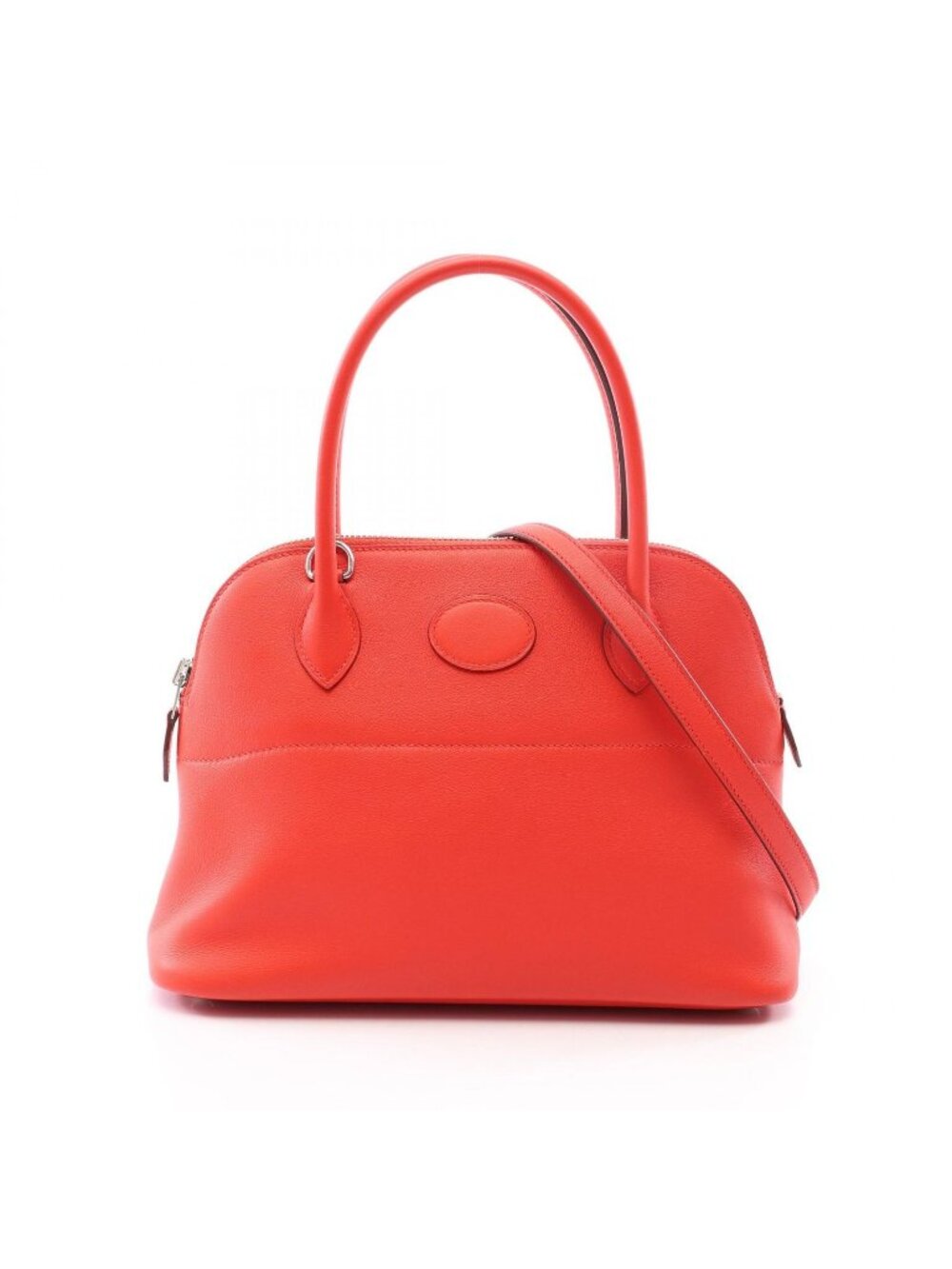 Hermes Handbag Bolide 27 Rouge Tomato 2-Way